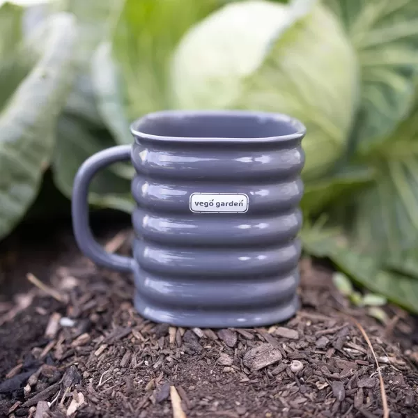 imageVego garden Coffee Mug 470ml Large Size Coffee Mug with Comfortable Handle Morden Gray