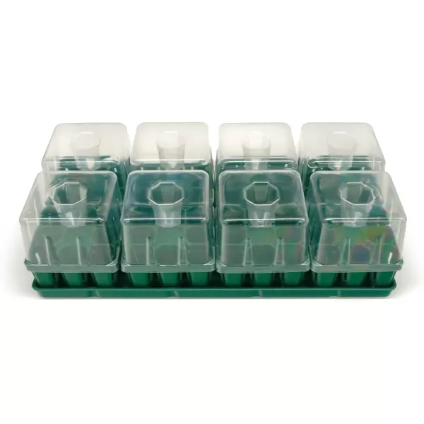 imageVego garden Seedling Suite Products 4 Pack Jumbo Seedling Trays with Seedling Tray Lids and 10quot x 10quot Bottom Watering Trays10 x 20 Bottom Tray