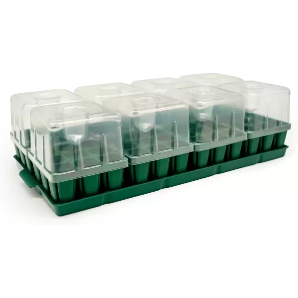 imageVego garden Seedling Suite Products 4 Pack Jumbo Seedling Trays with Seedling Tray Lids and 10quot x 10quot Bottom Watering Trays10 x 20 Bottom Tray