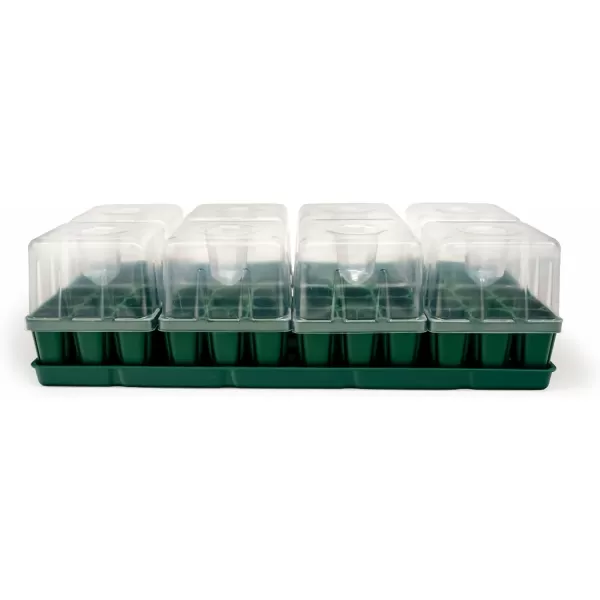 imageVego garden Seedling Suite Products 4 Pack Jumbo Seedling Trays with Seedling Tray Lids and 10quot x 10quot Bottom Watering Trays10 x 20 Bottom Tray