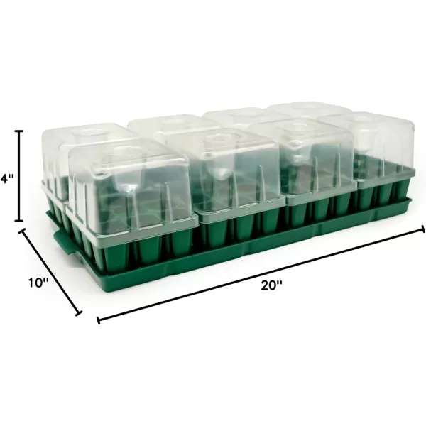 imageVego garden Seedling Suite Products 4 Pack Jumbo Seedling Trays with Seedling Tray Lids and 10quot x 10quot Bottom Watering Trays10 x 20 Bottom Tray