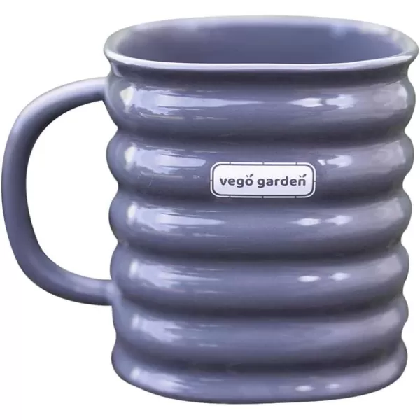 imageVego garden Coffee Mug 470ml Large Size Coffee Mug with Comfortable Handle Morden Gray