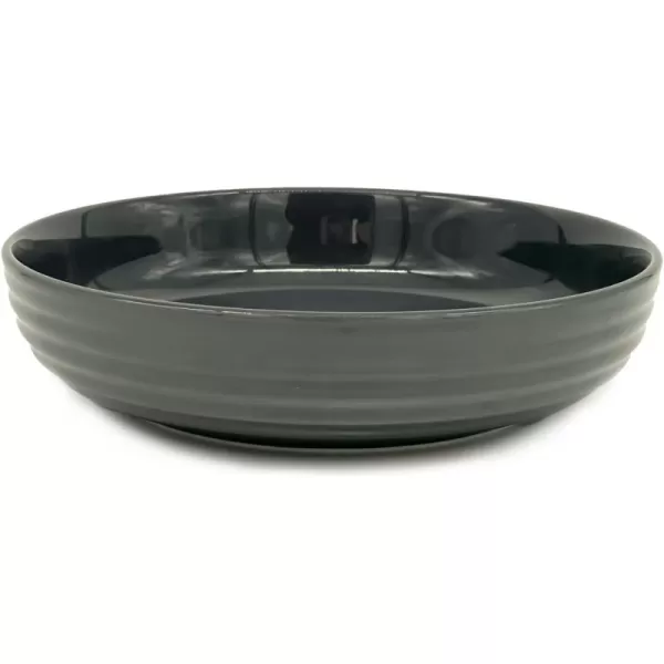 imageVego garden Salad Serving Bowl  2 Pack Olive GreenModern Gray