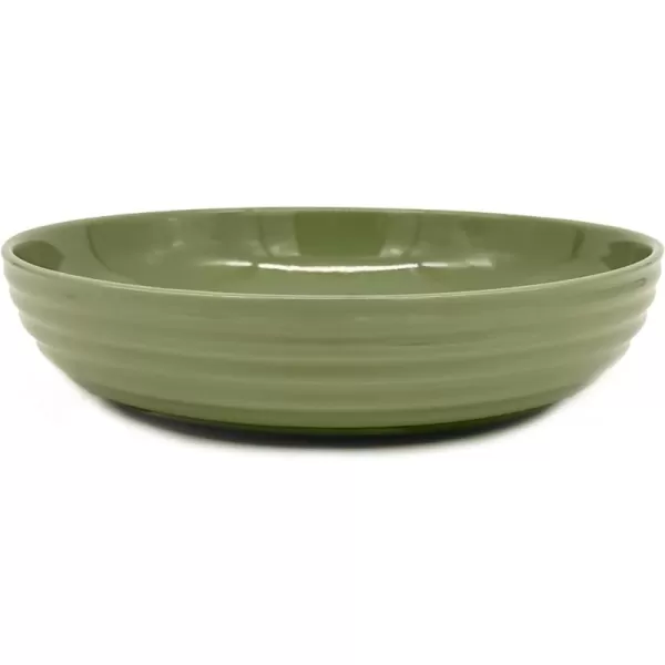 imageVego garden Salad Serving Bowl  2 Pack Olive GreenOlive Green