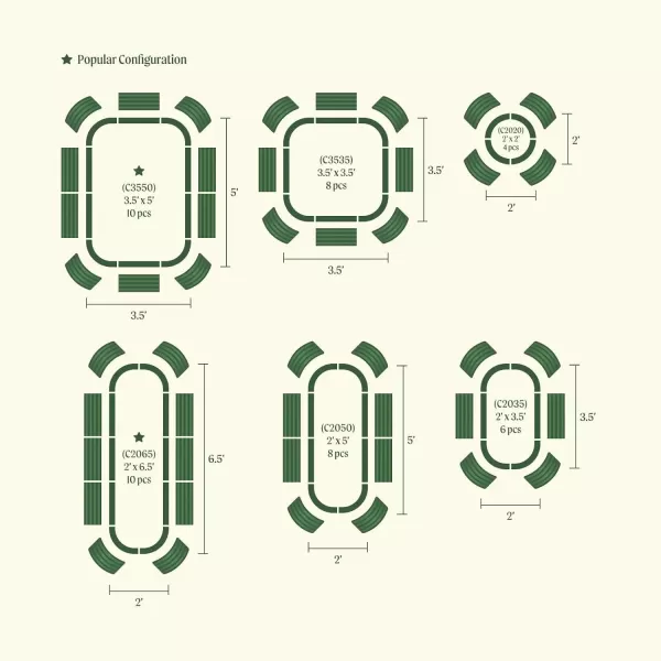 imageVego garden 4 Pack 17quot Tall 6 in 1 Novel Modular Raised Garden Bed 2 Pack Pearl White ampamp 2 Pack Terra Cotta