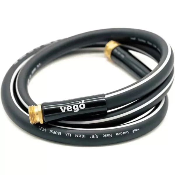 imageVego Garden Leader Hose 16ft with Brass Thread and Swivel Grip Sleeve 12quot Leader Garden Water Hose with Male to Female Fittings for Garden ampamp Yard58 6ft