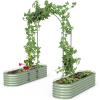 imageVego Garden Modular Arched Trellis System Single Section 15 Long Trellis for Garden Bed 20 x 35Kids Bed and 35 x 354 in 1VAT15  Single Section 15 Long Trellis