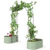 imageVego Garden Modular Arched Trellis System Single Section 15 Long Trellis for Garden Bed 20 x 35Kids Bed and 35 x 354 in 1VAT20  Single Section 20 Long Trellis