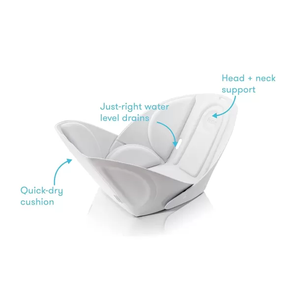 imageFrida Baby Soft Sink Baby Bath Seat  Sink Bather for Baby  Easy to Clean Baby Bathtub  Bath Cushion That Supports Babys HeadSoft Sink