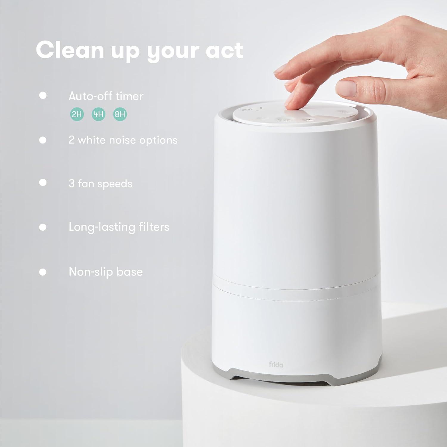 imageFrida Baby Replacement Filter for 3in1 Air Purifier with Activated Carbon Filter to Remove Odors Air Pollution ampamp MoreAir Purifier