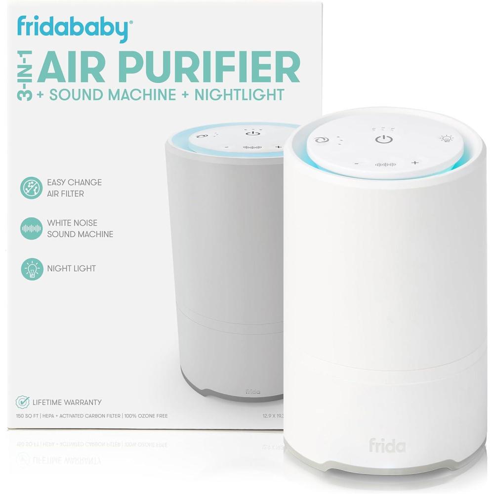 imageFrida Baby Replacement Filter for 3in1 Air Purifier with Activated Carbon Filter to Remove Odors Air Pollution ampamp MoreAir Purifier