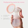 imageFrida Mom 2in1 Manual Breast Pump with HandsFree Silicone Suction Cup Milk Collector Wireless Ergonomic Handle and SoftFeel Flange for Breastfeeding27MM Flange