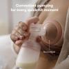 imageFrida Mom 2in1 Manual Breast Pump with HandsFree Silicone Suction Cup Milk Collector Wireless Ergonomic Handle and SoftFeel Flange for BreastfeedingPump
