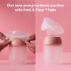 imageFrida Mom 2in1 Manual Breast Pump with HandsFree Silicone Suction Cup Milk Collector Wireless Ergonomic Handle and SoftFeel Flange for BreastfeedingPump