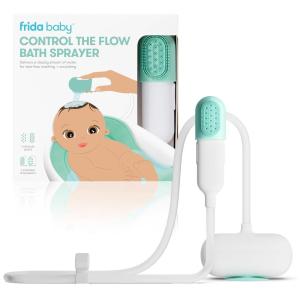 imageFrida Baby Control The Flow Bathtub Sprayer Attachment for Baby Bathtub Baby Bath Shower Head with Scalp Massager Control Waterflow with 2 Pressure ModesSprayer