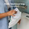 imageFrida Baby FoldandGo Potty Seat for Toilet  Foldable Travel Potty Seat for Toddler Fits Round ampamp Oval Toilets NonSlip Base Handles Includes Free Travel Bag