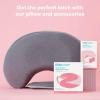 imageFrida Mom Nursing Pillow Adjustable Breastfeeding Pillow for Mom ampamp Baby Comfort with Back Support Customizable Wrap Around Waist Strap and Pockets for Heat ReliefReplacement Cover