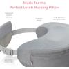 imageFrida Mom Nursing Pillow Adjustable Breastfeeding Pillow for Mom ampamp Baby Comfort with Back Support Customizable Wrap Around Waist Strap and Pockets for Heat ReliefReplacement Cover