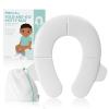 imageFrida Baby FoldandGo Potty Seat for Toilet  Foldable Travel Potty Seat for Toddler Fits Round ampamp Oval Toilets NonSlip Base Handles Includes Free Travel Bag