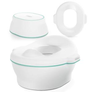 imageFrida Baby 3in1 GrowWithMe Toddler Potty Training Toilet  Transforms from Potty to Toilet Topper Potty Training Seat and Step Stool  EasytoClean Potty Training System3in1 Potty