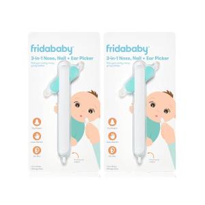 imageFrida Baby 3in1 Nose Nail  Ear Picker Baby Ear Cleaner  Baby Nose Cleaner and Nail Tool for Babies  Toddlers Safely Clean Babys Boogers Ear Wax ampamp More3in1 Picker  2 ct