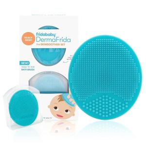 imageFrida Baby DermaFrida The SkinSoother Baby Bath Brush  Cradle Cap Brush for Babies Baby Essential for Dry Skin Cradle Cap Treatment and Eczema  2 PackSkinSoother 2ct