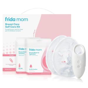 imageFrida Mom Breastfeeding Essentials Kit Heat Pads 2in1 Lactation Massager Hydration Mask 9pc Set9 Piece Set