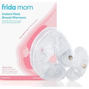 imageFrida Mom Instant Heating Pads for Breasts Reusable ClicktoHeat Relief Breastfeeding Essentials  2 Small ampamp 2 Large Heat Pads 4pc set5 Piece Set
