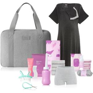 imageFrida Mom PrePacked Hospital Bag Essentials for Labor and Delivery Postpartum Essentials for Recovery and Baby 30pc Gift Set