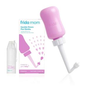 imageFrida Mom Upside Down Peri Bottle for Postpartum Care Portable Bidet Perineal Cleansing and Recovery for New Mom The Original Fridababy MomWasherPeri Bottle  Pink