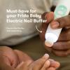 imageFrida Baby Electric Nail Buffer Replacement Pads  Safe  Easy Grooming Trimming and Nail Filing for Newborn Toddler or Childrens Fingernails and toenails 4 Buffer Pads
