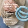 imageFrida Baby GetAGrip BabyTeether for Teething Relief  100 FoodGrade Silicone Teething Toys for Baby 06 12 18 Months Infant BPAFree PVCFree  PinkMuted Blue