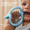 imageFrida Baby GetAGrip BabyTeether for Teething Relief  100 FoodGrade Silicone Teething Toys for Baby 06 12 18 Months Infant BPAFree PVCFree  PinkMuted Blue