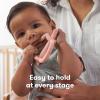 imageFrida Baby GetAGrip BabyTeether for Teething Relief  100 FoodGrade Silicone Teething Toys for Baby 06 12 18 Months Infant BPAFree PVCFree  PinkMuted Pink