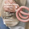 imageFrida Baby GetAGrip BabyTeether for Teething Relief  100 FoodGrade Silicone Teething Toys for Baby 06 12 18 Months Infant BPAFree PVCFree  PinkMuted Pink