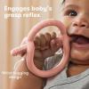 imageFrida Baby GetAGrip BabyTeether for Teething Relief  100 FoodGrade Silicone Teething Toys for Baby 06 12 18 Months Infant BPAFree PVCFree  PinkMuted Pink
