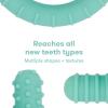 imageFrida Baby GetAGrip BabyTeether for Teething Relief  100 FoodGrade Silicone Teething Toys for Baby 06 12 18 Months Infant BPAFree PVCFree  PinkMuted Teal