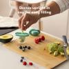 imageFrida Baby Push Pop Feeder Baby Fruit Feeder Baby Fruit Food Feeder to Safely Introduce New Foods Fresh  Frozen Food Silicone Feeder for Babies BPA Free Dishwasher Safe  3 Count Blue3ct tip  Vibrant Teal