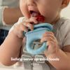 imageFrida Baby Push Pop Feeder Baby Fruit Feeder Baby Fruit Food Feeder to Safely Introduce New Foods Fresh  Frozen Food Silicone Feeder for Babies BPA Free Dishwasher Safe  3 Count Blue3ct tip  Frida Blue