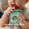 imageFrida Baby Push Pop Feeder Baby Fruit Feeder Baby Fruit Food Feeder to Safely Introduce New Foods Fresh  Frozen Food Silicone Feeder for Babies BPA Free Dishwasher Safe  1 Count Teal