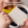 imageFrida Baby Teething Relief NotTooColdtoHold Baby Teether BPAFree Silicone Teething Toys4 in 1 Teether