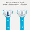 imageFrida Baby TripleAngle Toothhugger Training Toddler Toothbrush  Toddler Toothbrush 2 Years and Up Cleans All Sides at Once  YellowBlue