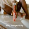 imageFrida Baby TripleAngle Toothhugger Training Toddler Toothbrush  Toddler Toothbrush 2 Years and Up Cleans All Sides at Once  YellowPink