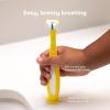 imageFrida Baby TripleAngle Toothhugger Training Toddler Toothbrush  Toddler Toothbrush 2 Years and Up Cleans All Sides at Once  YellowYellow  Blue