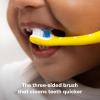 imageFrida Baby TripleAngle Toothhugger Training Toddler Toothbrush  Toddler Toothbrush 2 Years and Up Cleans All Sides at Once  YellowYellow  Pink