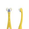 imageFrida Baby TripleAngle Toothhugger Training Toddler Toothbrush  Toddler Toothbrush 2 Years and Up Cleans All Sides at Once  YellowYellow