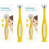 imageFrida Baby TripleAngle Toothhugger Training Toddler Toothbrush  Toddler Toothbrush 2 Years and Up Cleans All Sides at Once  YellowYellow