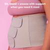 imageFrida Mom Belly Binder Postpartum Recovery for Natural Delivery ampamp CSection Recovery 9quot High Adjustable Compression WrapBelly Binder