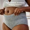 imageFrida Mom Womens Postpartum Underwear for CSection Recovery Disposable High Waist Seamless with Stretchy Support Postpartum Essentials Size Regular Waist 28quot42quot Stretched 8 Count GrayGrey