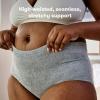 imageFrida Mom Womens Postpartum Underwear for CSection Recovery Disposable High Waist Seamless with Stretchy Support Postpartum Essentials Size Regular Waist 28quot42quot Stretched 8 Count GrayGrey
